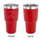 Llamas 30 oz Stainless Steel Ringneck Tumblers - Red - Single Sided - APPROVAL