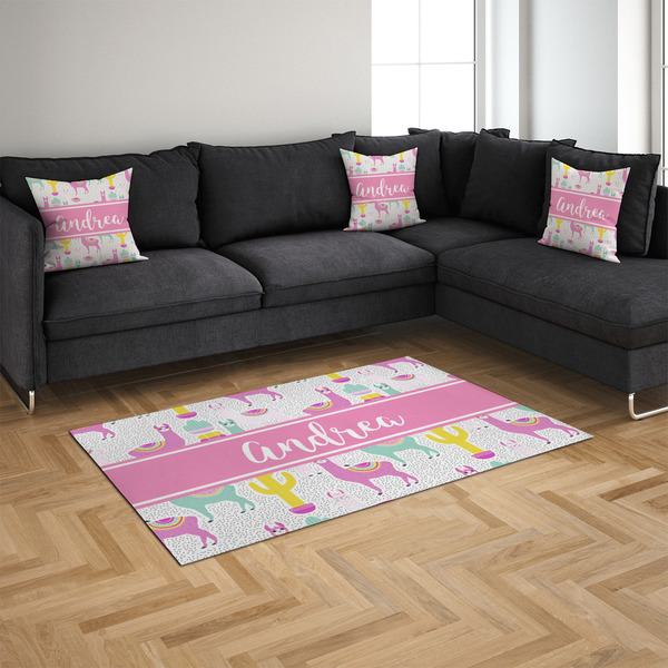 Llamas 4'x6' Indoor Area Rugs - IN CONTEXT