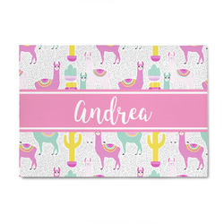 Llamas 4' x 6' Indoor Area Rug (Personalized)