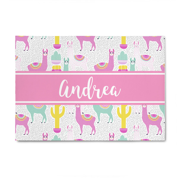 Custom Llamas 4' x 6' Indoor Area Rug (Personalized)