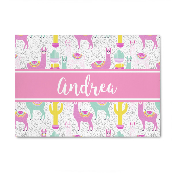 Custom Llamas 4' x 6' Patio Rug (Personalized)