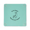 Llamas 6" x 6" Teal Leatherette Snap Up Tray - APPROVAL