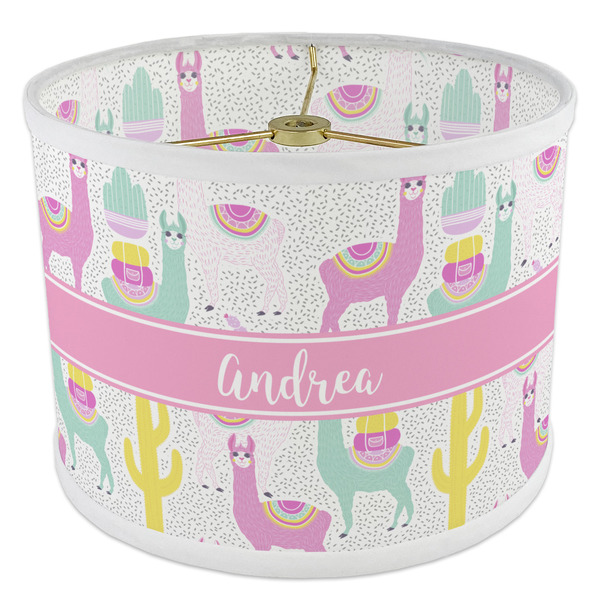Llamas 8" Drum Lampshade - ANGLE Poly-Film