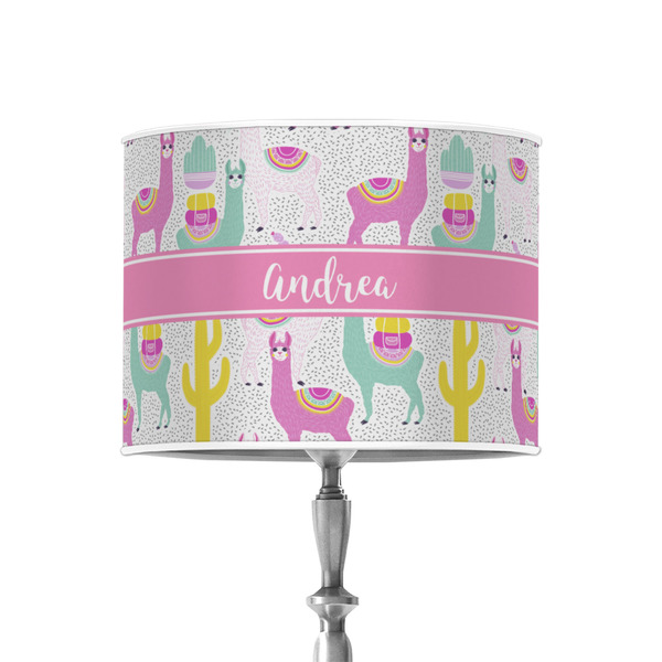 Llamas 8" Drum Lampshade - ON STAND (Poly Film)
