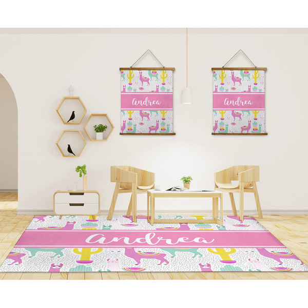 Llamas 8'x10' Indoor Area Rugs - IN CONTEXT