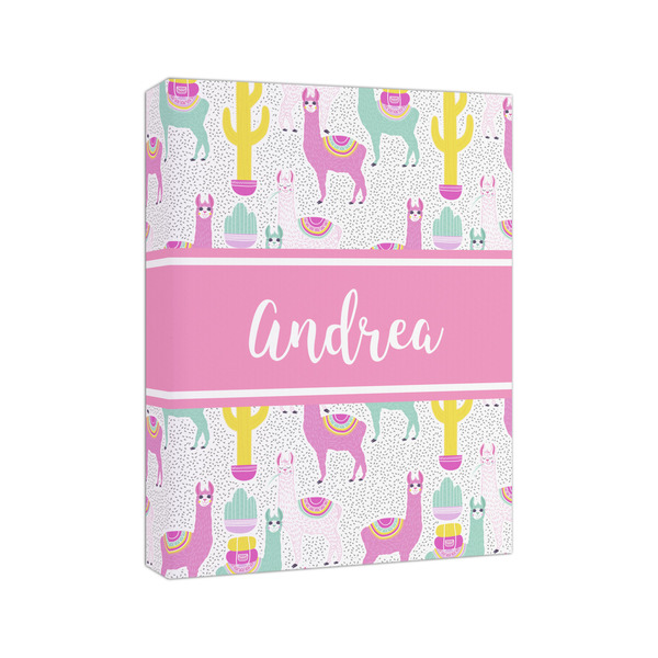 Llamas 8x10 - Canvas Print - Angled View