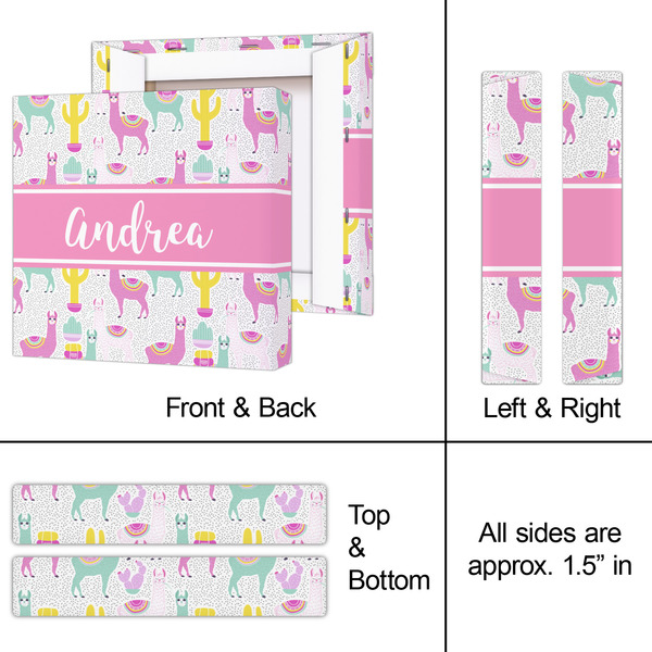 Llamas 8x8 - Canvas Print - Approval