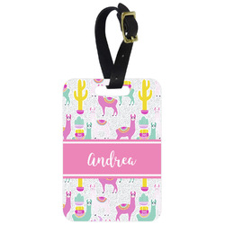 Llamas Metal Luggage Tag w/ Name or Text