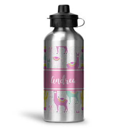 Llamas Water Bottle - Aluminum - 20 oz (Personalized)