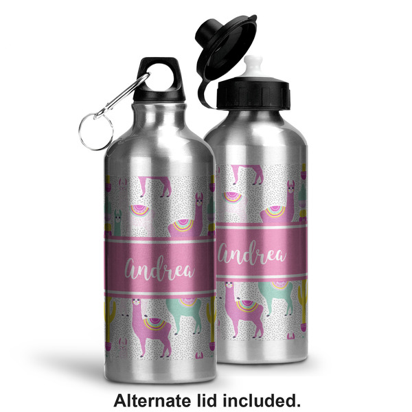 Llamas Aluminum Water Bottle - Alternate lid options