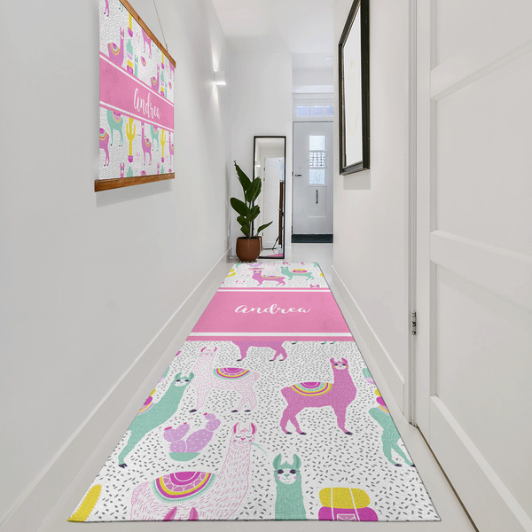 Llamas Area Rug Sizes - In Context (vertical)