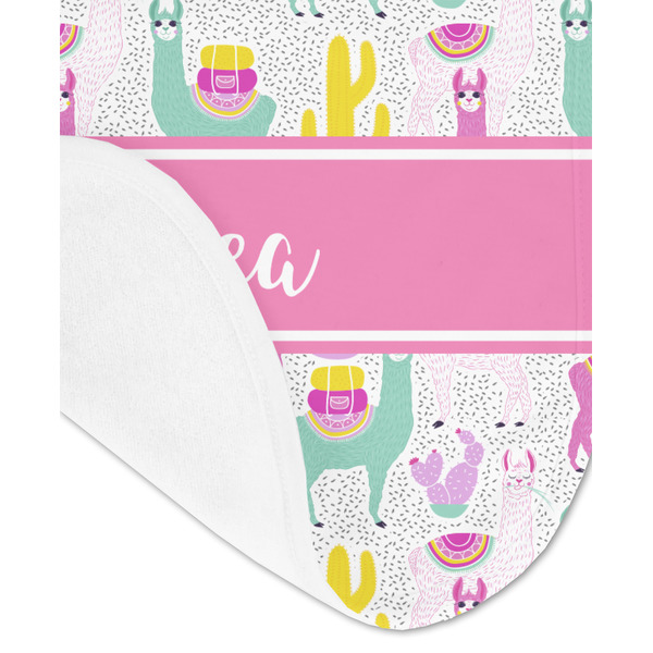 Llamas Baby Bib - AFT detail