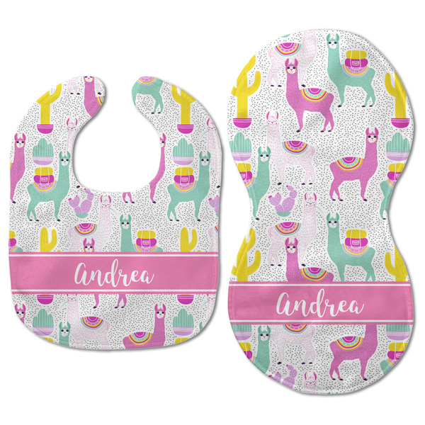 Llamas Baby Bib & Burp Set - Approval (new bib & burp)