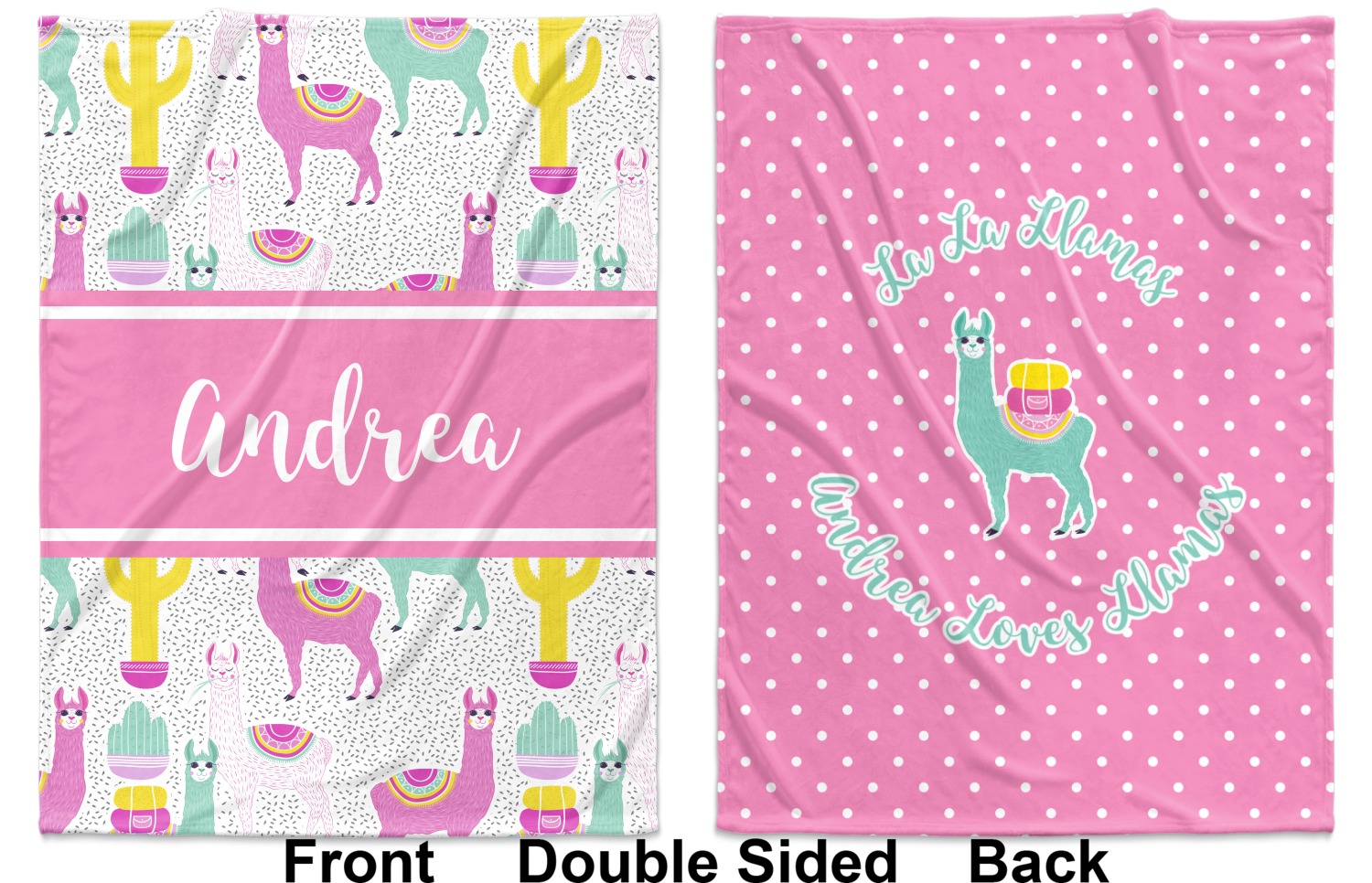 personalized llama blanket