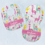 Llamas Baby Bib & Burp Set w/ Name or Text