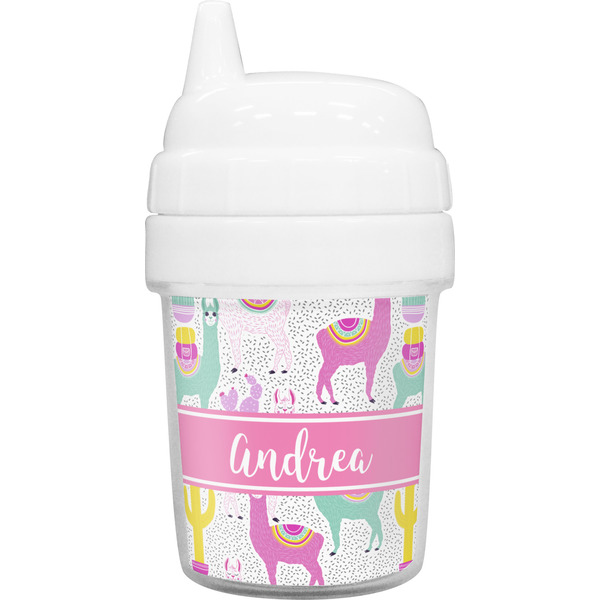 Custom Llamas Baby Sippy Cup (Personalized)