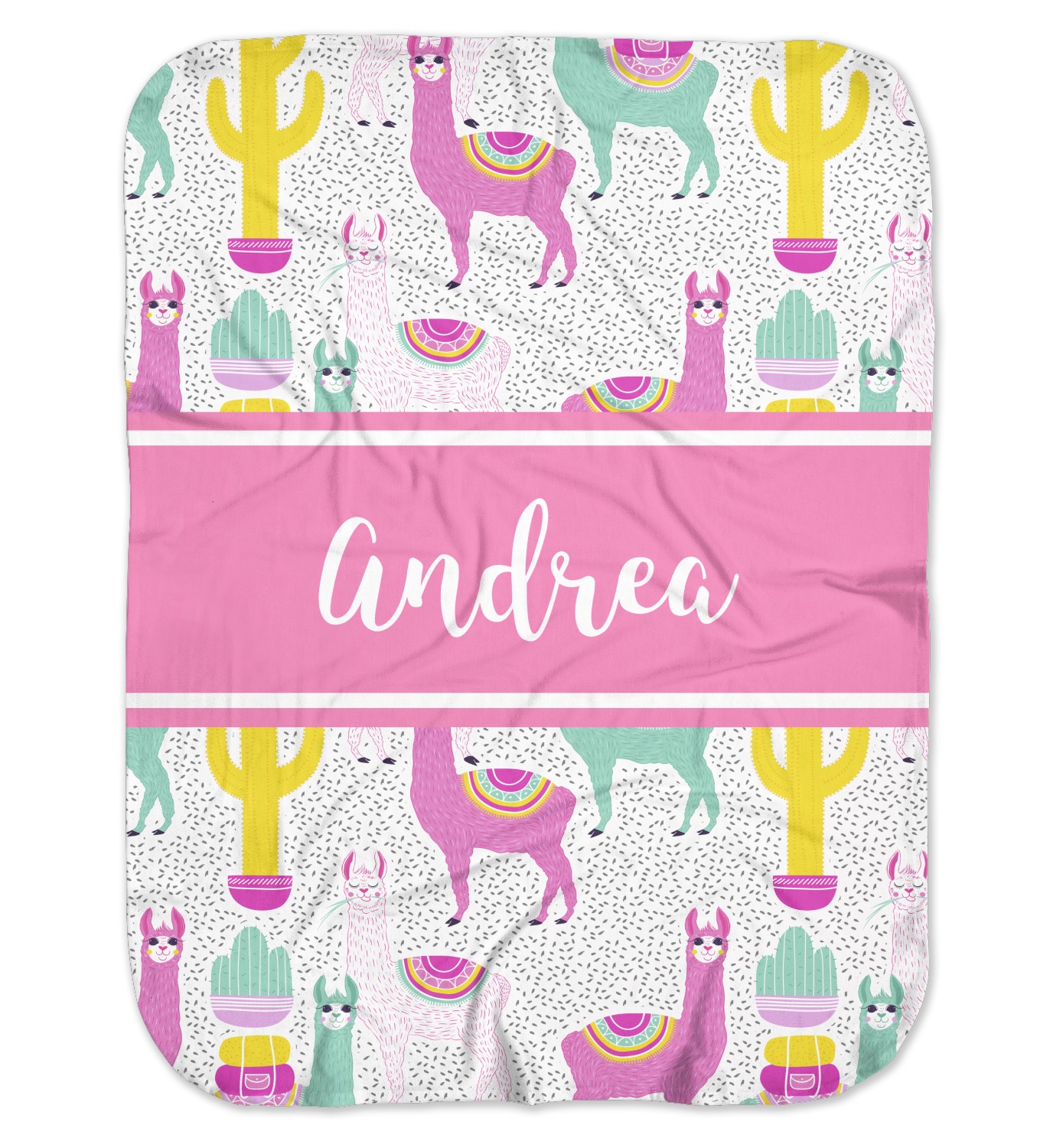 Custom Llamas Baby Swaddling Blanket (Personalized) YouCustomizeIt