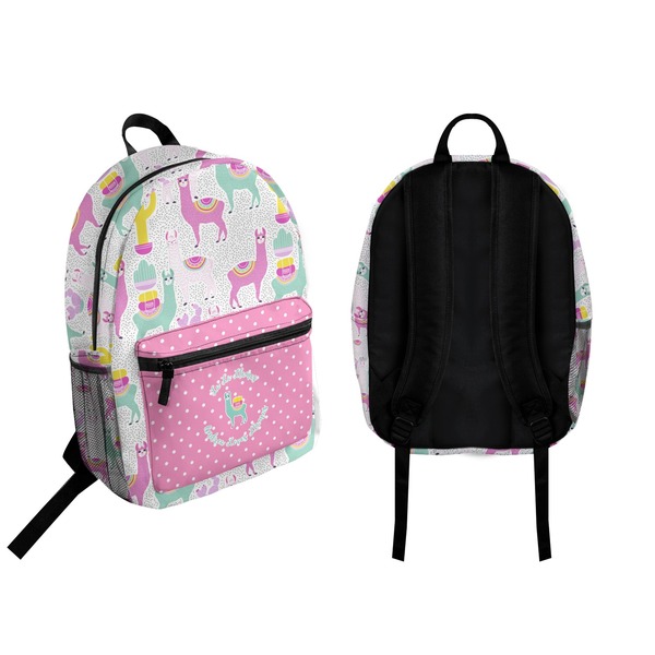 Llamas Backpack front and back - Apvl