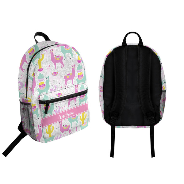 Llamas Backpack front and back - Apvl