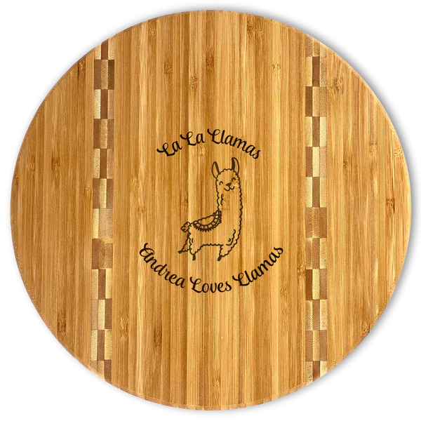 Custom Llamas Bamboo Cutting Board (Personalized)