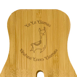 Llamas Bamboo Salad Mixing Hand (Personalized)