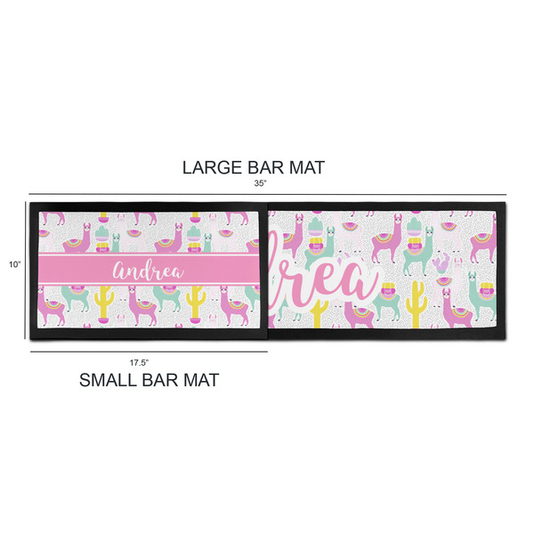 Llamas Bar Mats - Sizing Chart