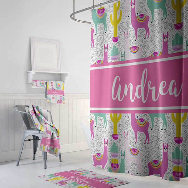 Llamas Bath Towel Sets - 3-piece - In Context