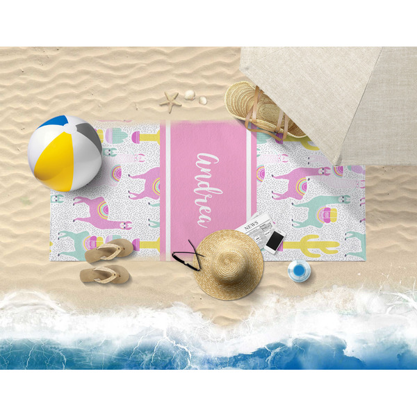 Llamas Beach Towel Lifestyle