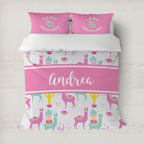 Custom Llamas Duvet Cover (Personalized)
