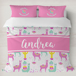 Llamas Duvet Cover Set - King (Personalized)