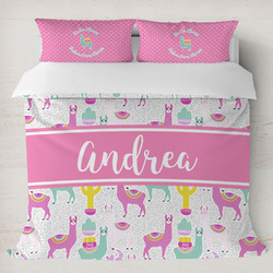 Llamas Duvet Cover Set - King (Personalized)