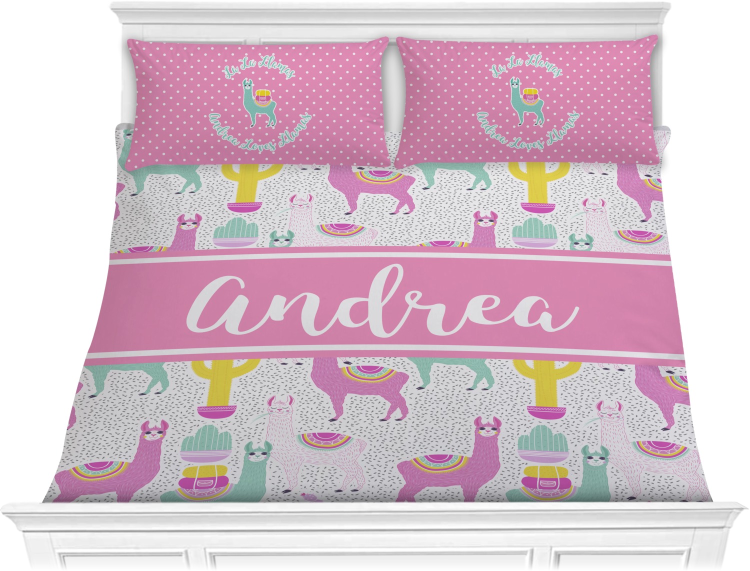 Llamas Comforter Set King (Personalized) YouCustomizeIt