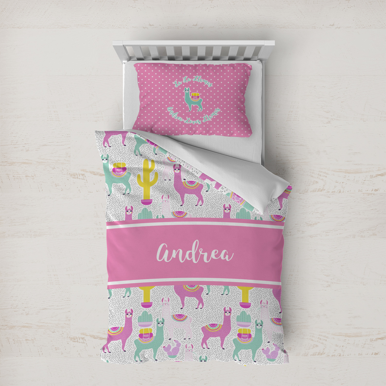 Llamas Duvet Cover Set Twin XL (Personalized) YouCustomizeIt