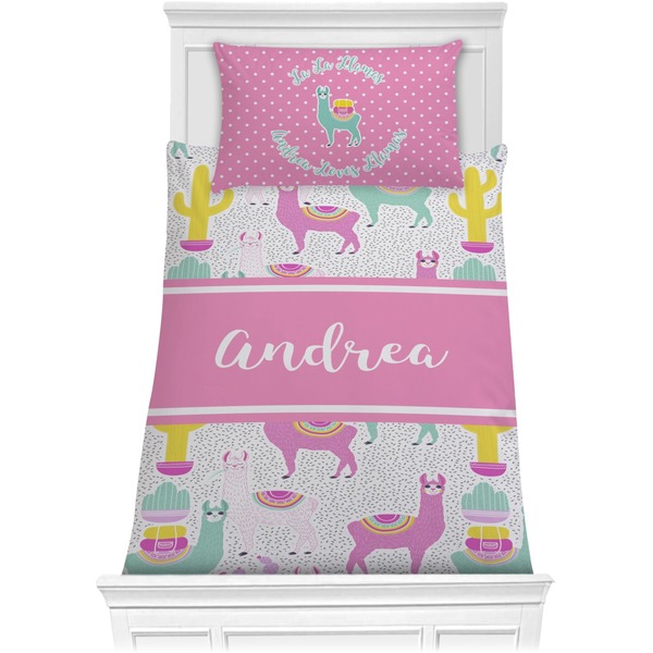 Custom Llamas Comforter Set - Twin XL (Personalized)