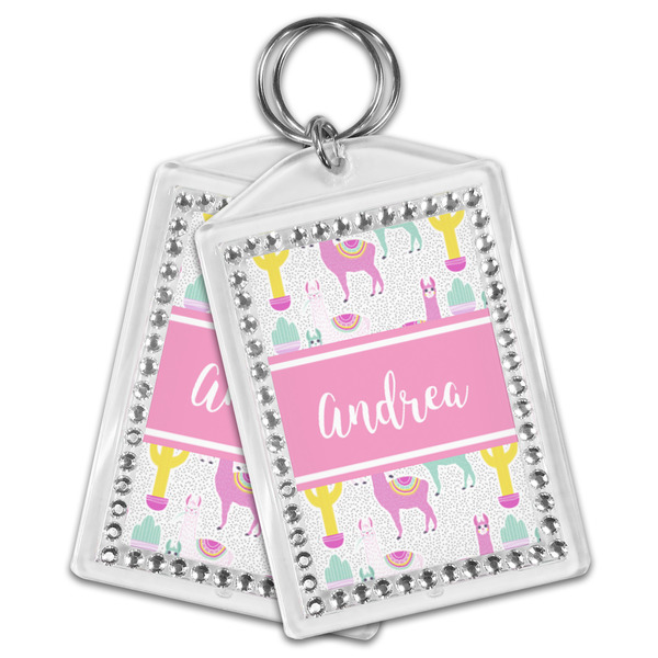 Llamas Bling Keychain - MAIN