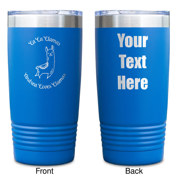 Llamas Blue Polar Camel Tumbler - 20oz - Double Sided - Approval