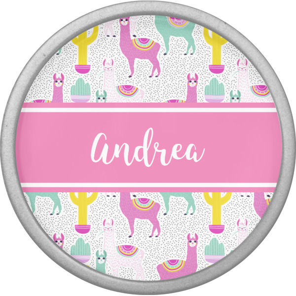 Llamas Cabinet Knob - Nickel - Front