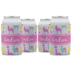 Llamas Can Cooler (12 oz) - Set of 4 w/ Name or Text
