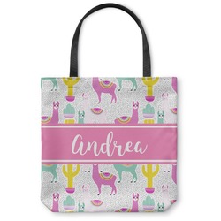 Llamas Canvas Tote Bag (Personalized)