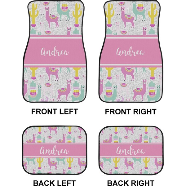 Llamas Car Floor Mats Set (2F + 2B)