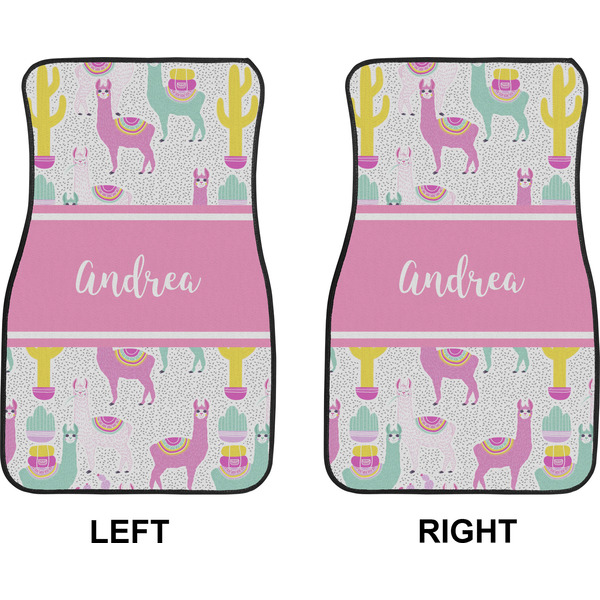 Llamas Car Mat Front - Approval