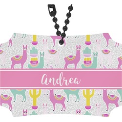 Llamas Rear View Mirror Ornament (Personalized)