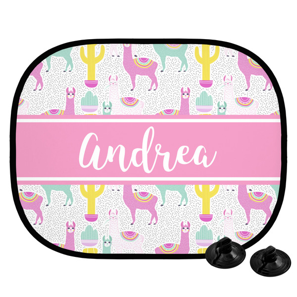 Custom Llamas Car Side Window Sun Shade (Personalized)