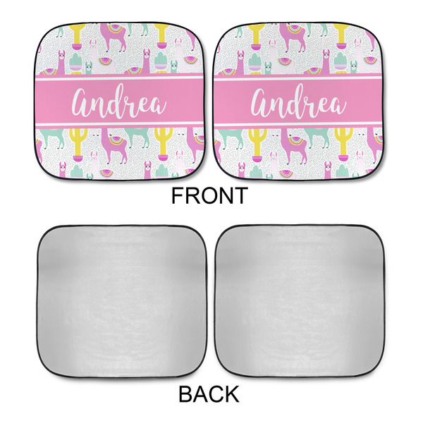 Llamas Car Sun Shades - APPROVAL