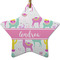 Llamas Star Ceramic Ornament w/ Name or Text