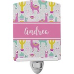 Llamas Ceramic Night Light (Personalized)