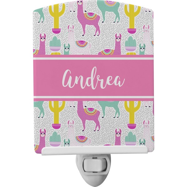 Custom Llamas Ceramic Night Light (Personalized)