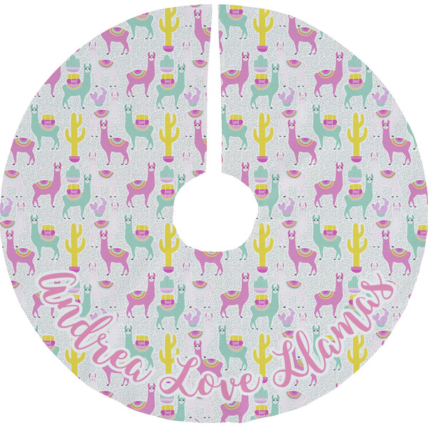 Custom Llamas Tree Skirt (Personalized)