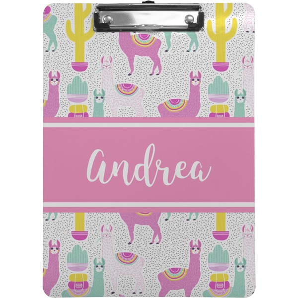 Custom Llamas Clipboard (Letter Size) (Personalized)