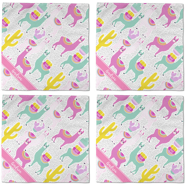 Llamas Cloth Napkins - Personalized Dinner (APPROVAL) Set of 4
